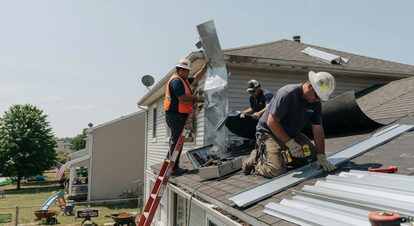 Storm Damage Metal Roof Repair in Reynolds Station, KY